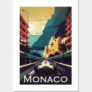 Monaco Travel Poster Posters and Art